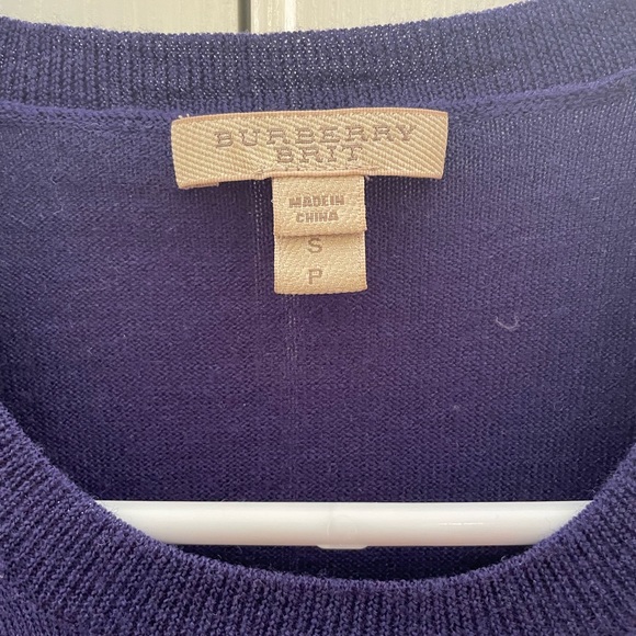 Burberry Brit Wool Top (Eggplant; S) - Picture 2 of 5